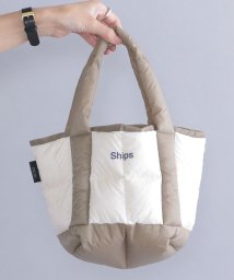 SHIPS MEN(シップス　メン)/*【SHIPS別注】TAION: ダウン ランチ トート バッグ （エコバッグ/サブバッグ）/ベージュ