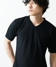MK homme(エムケーオム)/ドライVネックTシャツ/ブラック