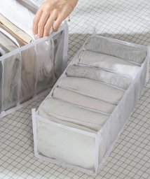7マス 収納ケース 仕切り 収納ボックス 収納 ジーンズ 衣類 仕切り付き 整理 シンプル 折りたたみメッシュ 仕切り収納 下着 収納 ショッピングゴー Shoppinggo Magaseek
