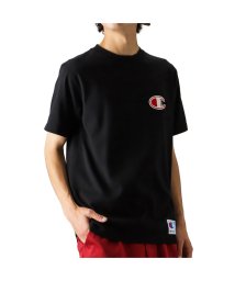 MAC HOUSE(men)(マックハウス（メンズ）)/Champion チャンピオン 左胸フェルトCワッペンTシャツ C3－U305/ブラック