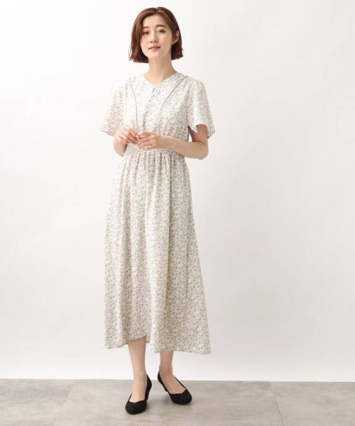 セール 花柄パイピングデザインワンピース グローブ Grove Magaseek