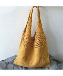miniministore(ミニミニストア)/トートバッグ ニット編み バッグ鞄かばん/マスタード
