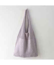 miniministore(ミニミニストア)/トートバッグ ニット編み バッグ鞄かばん/ラベンダー