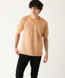 MK homme(エムケーオム)/ジャガード半袖Tシャツ/オレンジ