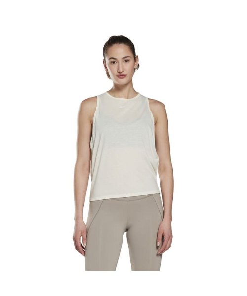 Reebok(リーボック)/ヨガ ロング タンクトップ / Yoga Long Tank Top/ホワイト