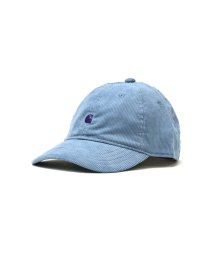 Carhartt WIP(カーハートダブルアイピー)/カーハート キャップ Carhartt WIP HARLEM CAP 帽子 コットン コーデュロイ ベースボールキャップ ロゴ サイズ調整 I028955/ライトブルー