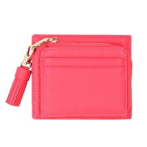 BACKYARD FAMILY(バックヤードファミリー)/LIZ DAYS タッセル付き二つ折り財布/ピンク