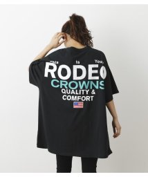 RODEO CROWNS WIDE BOWL(ロデオクラウンズワイドボウル)/ロゴTワンピース＆レギンスセット/BLK
