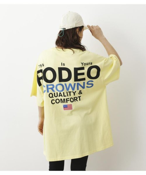 RODEO CROWNS WIDE BOWL(ロデオクラウンズワイドボウル)/ロゴTワンピース＆レギンスセット/L/YEL1