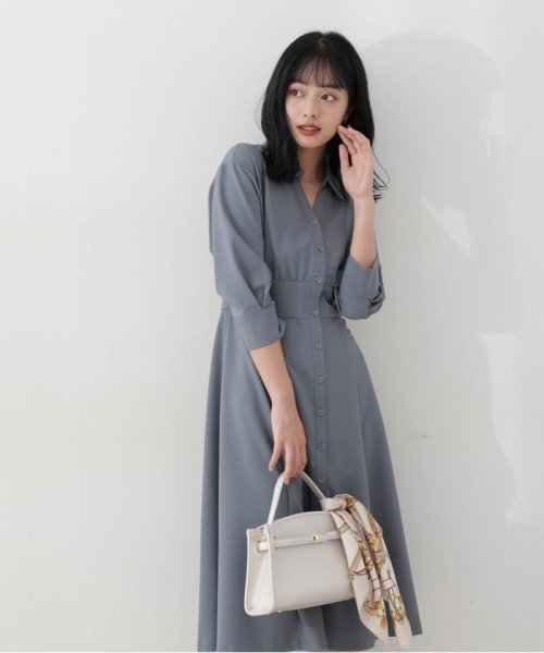 ハイウエストシャツワンピース プロポーション ボディドレッシング Proportion Body Dressing Magaseek