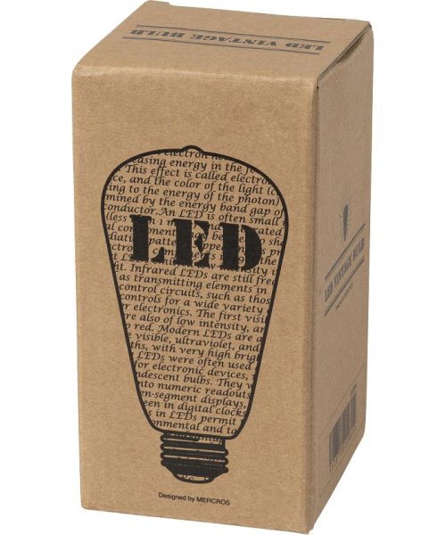 BRID(ブリッド)/VINTAGE LED BULB CLEAR_E26/キャメル