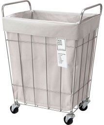 BRID(ブリッド)/WIRE ARTS & PRO LAUNDRY SQUARE BASKET with CASTER 45L/ライトグレー