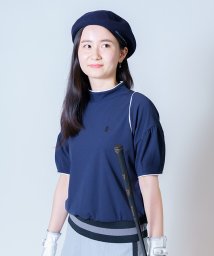 LANVIN SPORT(ランバン スポール)/ボトルネックシャツ【吸汗/UV CUT(UPF50+)/ECO】【アウトレット】/ネイビー