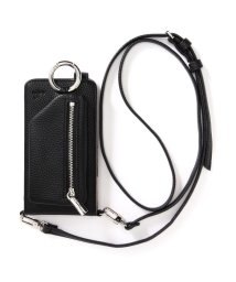 RoyalFlash(ロイヤルフラッシュ)/ajew/エジュー/ cadenas vertical zip iPhone case shoulder/ブラック