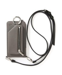 RoyalFlash(ロイヤルフラッシュ)/ajew/エジュー/ cadenas vertical zip iPhone case shoulder/グレー