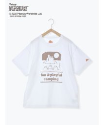 Samansa Mos2(サマンサ　モスモス)/【KELTY】PEANUTSキャンププリントTシャツ/オフホワイト