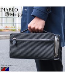 DIABLO/セカンドバッグ メンズ 大容量 カーボン加工 クラッチバッグ 高級感 コラボ ボックス型 シンプル 人気 Merge×DIABLO MGD－2547/504798905