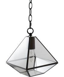 BRID(ブリッド)/LAMP by CRAFT TERRARIUM 1BULB PENDANT LIGHT TRIANGLE （電球あり）/ブラック