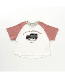 apres les cours(アプレレクール)/車ワッペンTシャツ/レッド