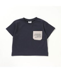 BREEZE(ブリーズ)/WEB限定 カラバリポケットTシャツ/ネイビーブルー