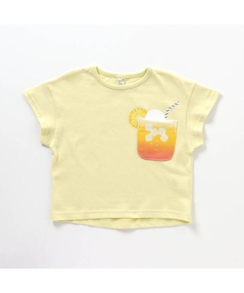 apres les cours(アプレレクール)/3柄クリームソーダTシャツ/イエロー