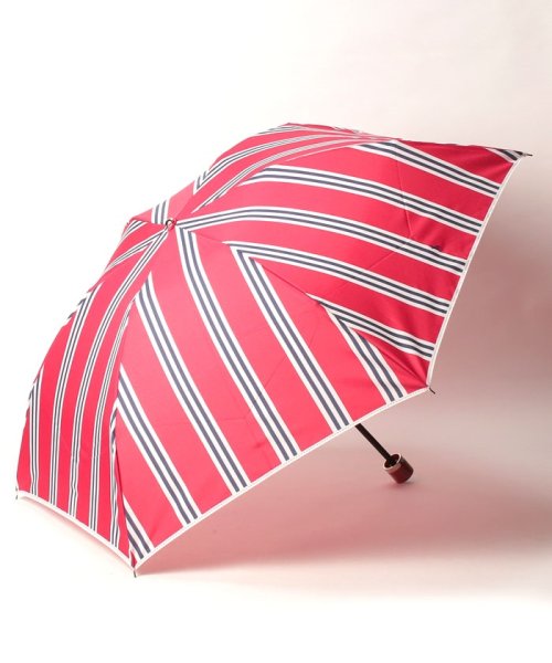 POLO RALPH LAUREN(umbrella)(ポロラルフローレン（傘）)/折りたたみ傘　ストライプ/レッド