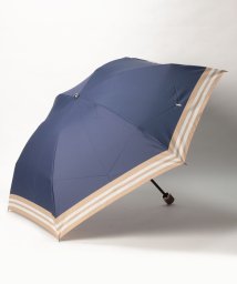 POLO RALPH LAUREN(umbrella)(ポロラルフローレン（傘）)/折りたたみ傘　ボーダー/ネイビーブルー