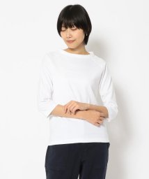 BEAVER(ビーバー)/DANA FANEUIL/ダナファヌル　BOAT NECK L/S TEE/7分袖Tシャツ/ホワイト