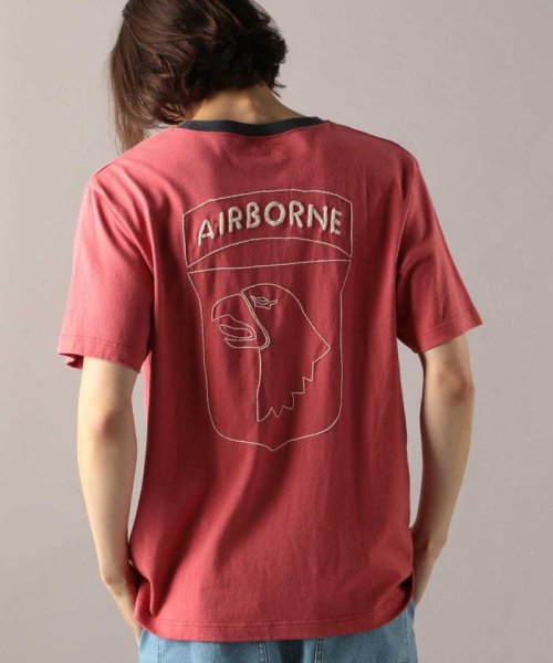 AVIREX(AVIREX)/ハンドクラフト リンガーTシャツ/HAND CRAFT RINGER T－SHIRT/レッド