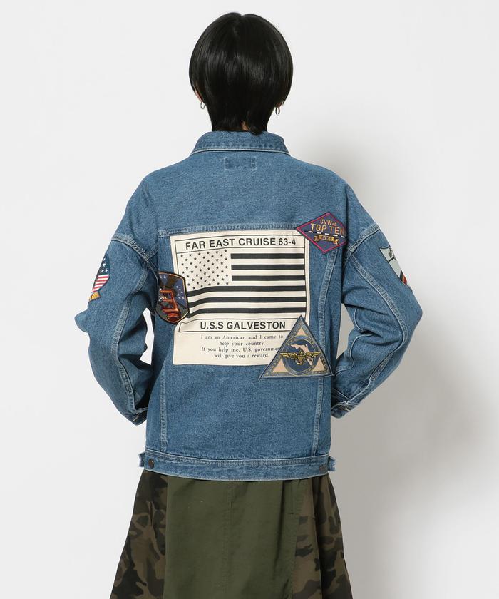 トップガン デニムジャケット タイプブルー/ TOP GUN DENIM JACKET