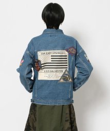 AVIREX/トップガン デニムジャケット タイプブルー/ TOP GUN DENIM JACKET TYPE BLUE/504803144