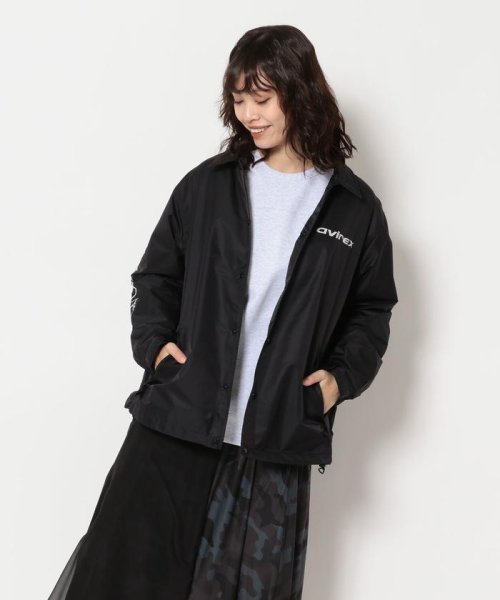 AVIREX(AVIREX)/ライトコーチジャケット/LIGHT COACH JACKET/Women's/ウィメンズ/ブラック