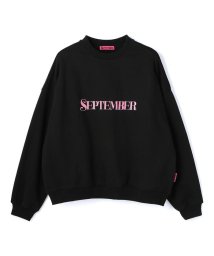 LHP(エルエイチピー)/September/セプテンバー/SWEAT TOP/ロゴスウェット/ブラック