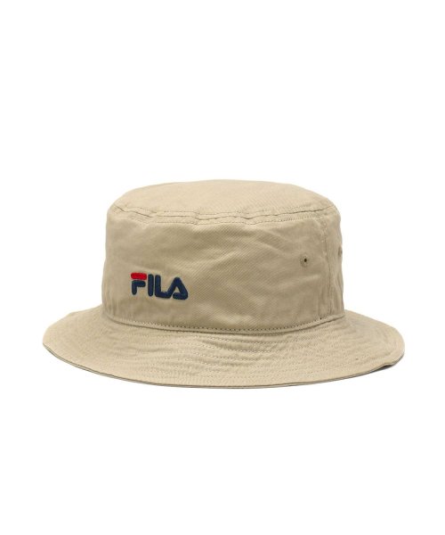 FILA(フィラ)/フィラ バケットハット FILA FLS OC.TWILL BUCKET 帽子 バケハ コットン UVカット つば広 洗える 吸汗速乾 117－113702/ベージュ