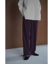 CLANE(クラネ)/BASIC TUCK PT/BORDEAUX