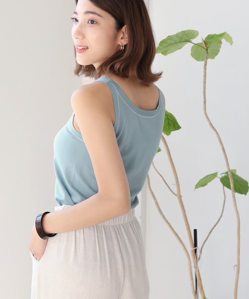 セール 丸編みフライスラメ刺繍タンクトップ ブージュルード Bou Jeloud Magaseek