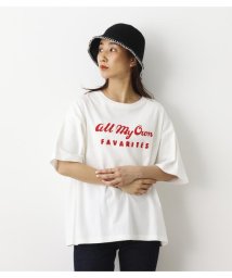 RODEO CROWNS WIDE BOWL(ロデオクラウンズワイドボウル)/Her Life Tシャツ/O/WHT1