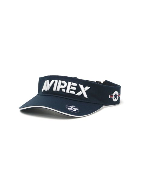 AVIREX GOLF(アヴィレックス ゴルフ)/アヴィレックスゴルフ サンバイザー AVIREX GOLF 帽子 バイザーキャップ ベーシックVISOR ゴルフ  抗菌 防臭 速乾 AVXBB1ー37C/ネイビー