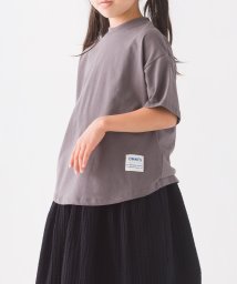 OMNES(オムネス)/【OMNES】キッズ コットンベア天 半袖Tシャツ/チャコールグレー