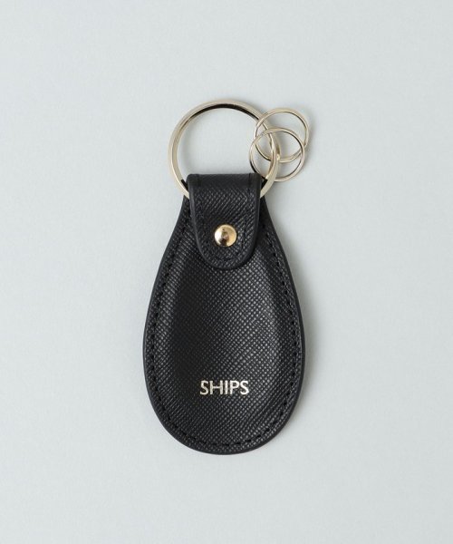 SHIPS MEN(シップス　メン)/SHIPS: 【SAFFIANO LEATHER】シューホーン キーホルダー/ブラック