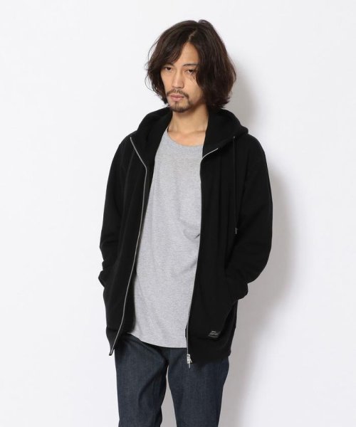 RoyalFlash(ロイヤルフラッシュ)/DENHAM/デンハム/LOOP ZIP HOODY/ジップスウェットパーカー/27_1_27201360001/ブラック