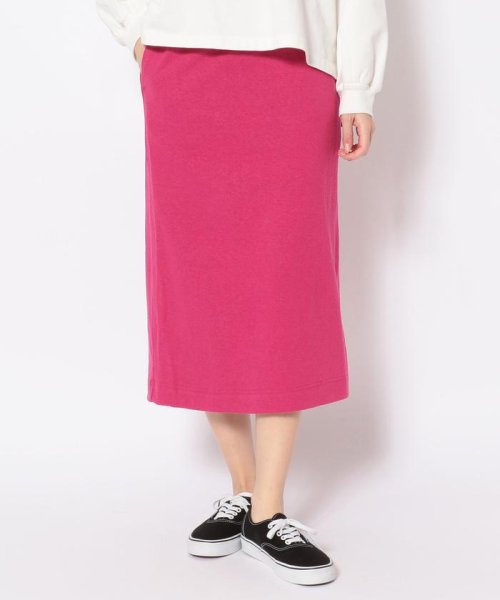 MANASTASH(マナスタッシュ)/MANASTASH/マナスタッシュ　HEMP SLIT SKIRT　ヘンプスリットスカート/ピンク