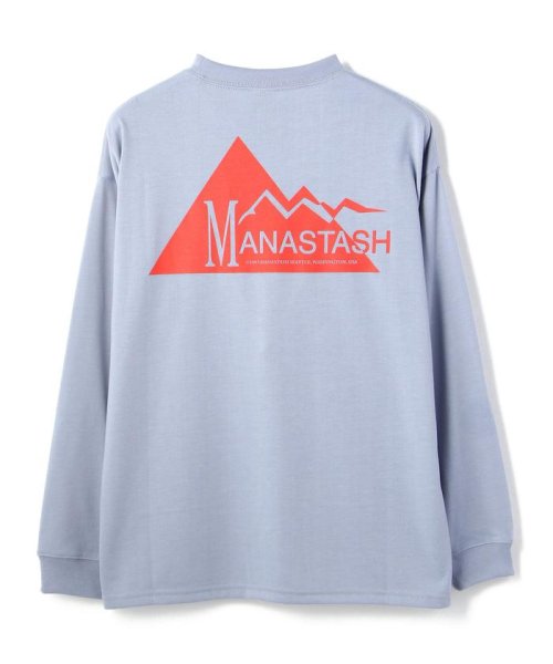 MANASTASH(マナスタッシュ)/MANASTASH/マナスタッシュ/DryDeo L/S ｔ－Shirts GEOM/ロゴプリントロングスリーブTシャツ/バイオレット9