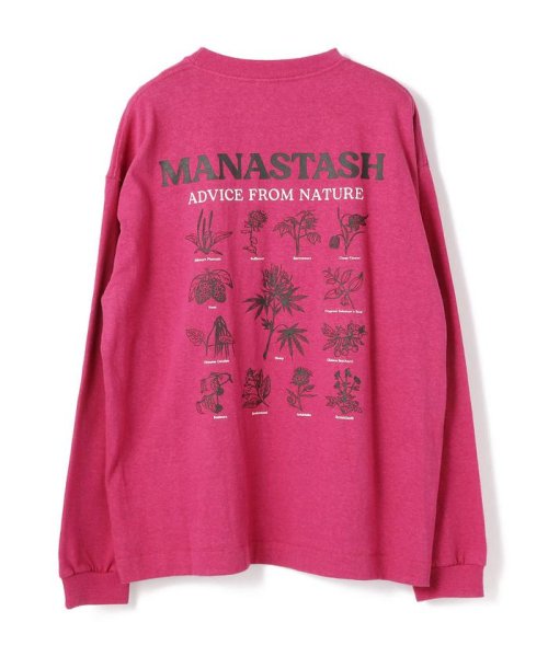 MANASTASH(マナスタッシュ)/MANASTASH/マナスタッシュ/HEMP L/S T－Shirts AFN/ヘンプロングスリーブTシャツ/ピンク