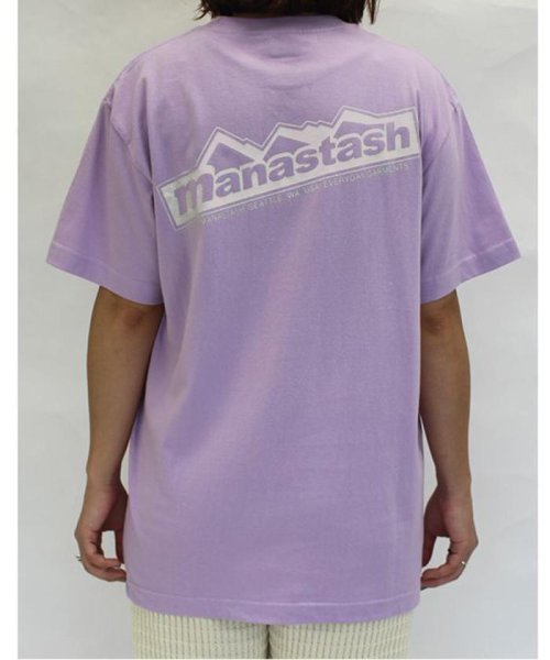 MANASTASH(マナスタッシュ)/MANASTASH/マナスタッシュ W's BACK LOGO TEE ウィメンズ　バックロゴTシャツ/ラベンダー7