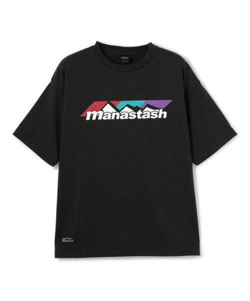 MANASTASH(マナスタッシュ)/MANASTASH/マナスタッシュ/DRY DEO TEE SCHEME L/ロゴTシャツ/ブラック1
