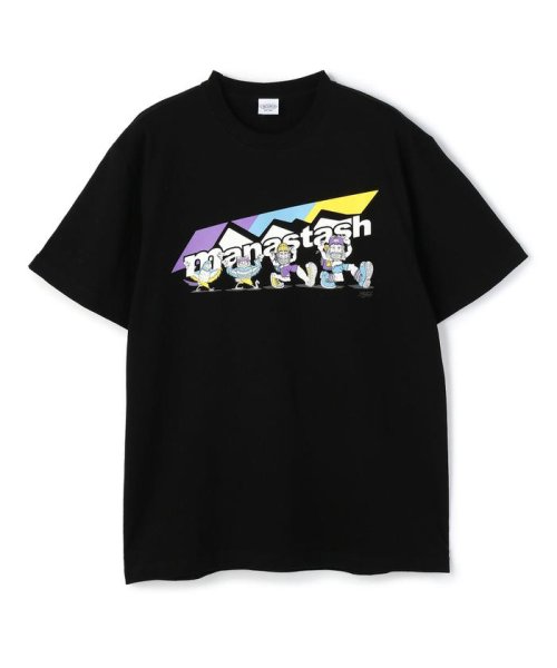 MANASTASH(マナスタッシュ)/MANASTASH/マナスタッシュ/BENLAMB SCHEME LOGO TEE/ロゴTシャツ/ブラック