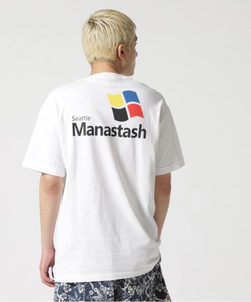 MANASTASH(マナスタッシュ)/直営店限定　MANASTASH/マナスタッシュ　OLD SOFT TEE オールドソフトティー　Tシャツ/ホワイト