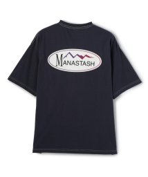 MANASTASH(マナスタッシュ)/MANASTASH/マナスタッシュ/Re:CTN OVAL LOGO TEE/ロゴTシャツ/ネイビー