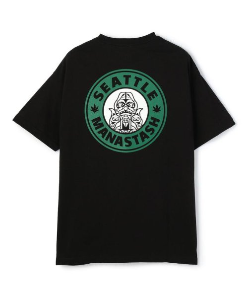MANASTASH(マナスタッシュ)/MANASTASH/マナスタッシュ/CAFE TEE/グラフィックTシャツ/ブラック